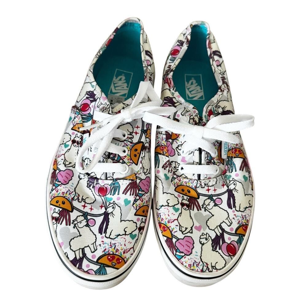 Vans Llamas & Tacos Party 721356 Sz 7Y/7M/8.5W - Picture 2 of 7